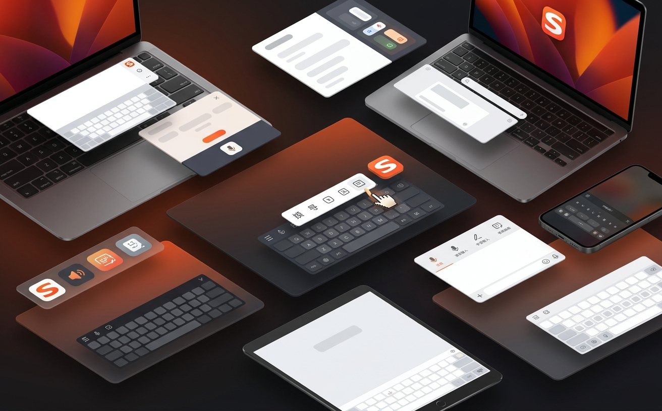 搜狗输入法皮肤贴纸与图标风格展示